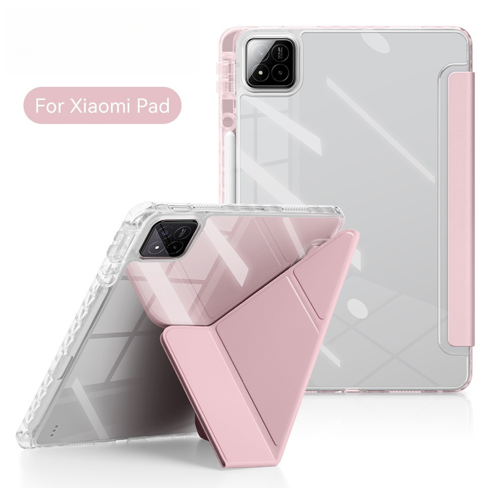 YUEJIDZ Xiaomi Pad 5 Hülle mit Tastatur, Leder Case Cover Eingebauter