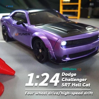 4WD RC Drift Car Dodge SRT Hellcat Modelo Racing GTR Controle Remoto Mustang Porsche 911 AE86 Esporte Simulado Carro Bri