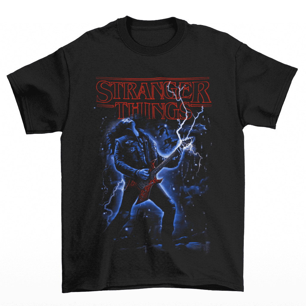 Camiseta Básica em Algodão da Série Stranger Things Eddie Munson ...