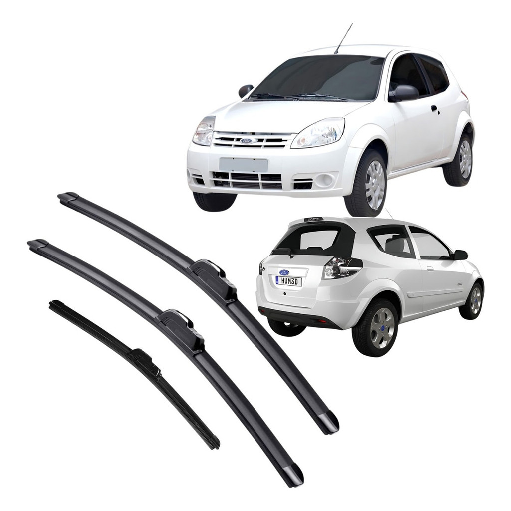 Kit 3 Palheta Limpador Parabrisa Traseira Ford Ka 1997/2009 | Shopee Brasil