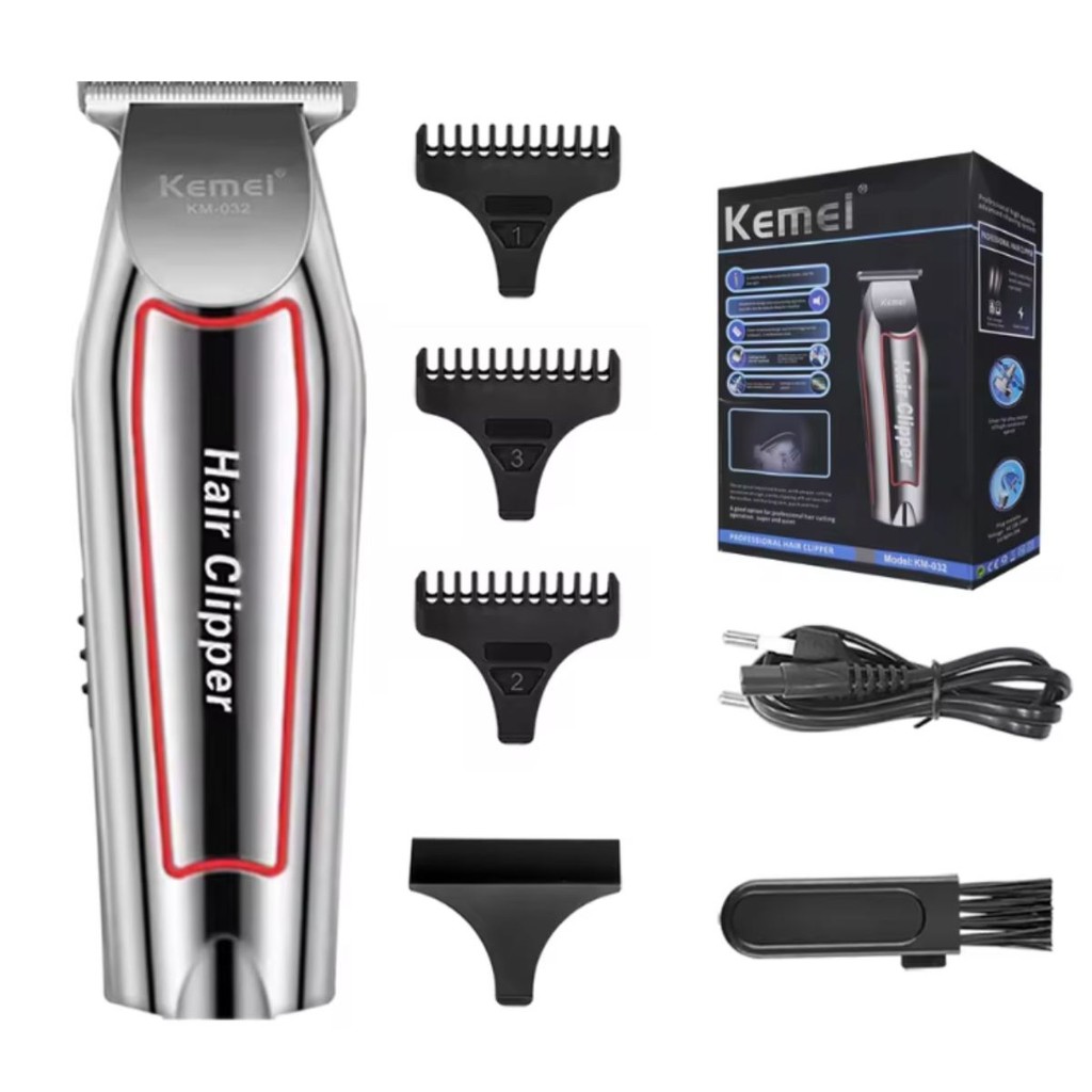 Maquina de Cortar Cabelo Multifuncional Kemei Km-032 Cortador e ...