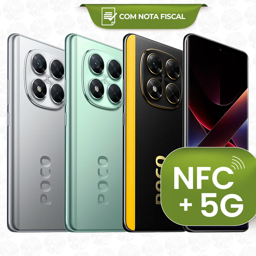 Celular Xiaomi Poco X7 5G NFC 12GB + 512GB AMOLED 6.67 IP68 Dual Sim Global 5110mAh Original Lacrado