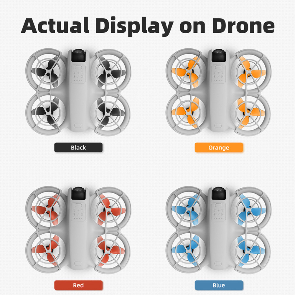 EMagTech Hélices De Repuesto Para Dron DJI Neo 2 (2 Pares) | Azul | Instalación Fácil Con Tornillos