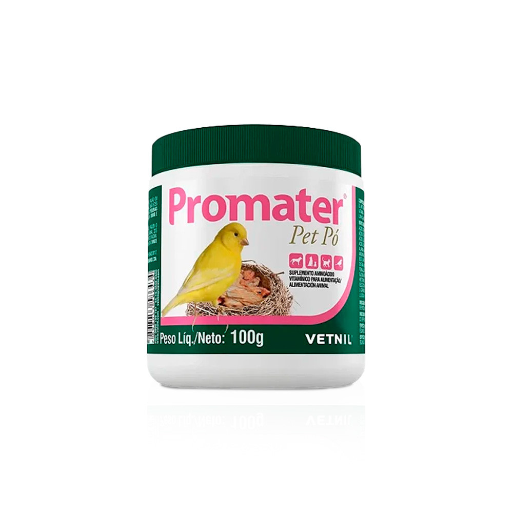 Promater Pet Suplemento Para Cães Gatos Aves Reprodução ou Gestação Pó ...
