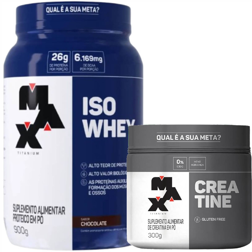 Proteína Isolada para Ganho e Manutenção de Massa Muscular e Creatina ...
