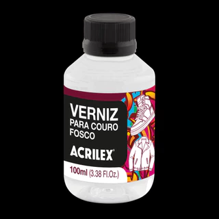VERNIZ PARA COURO ACRILEX 100 ML - BASE DE ÁGUA