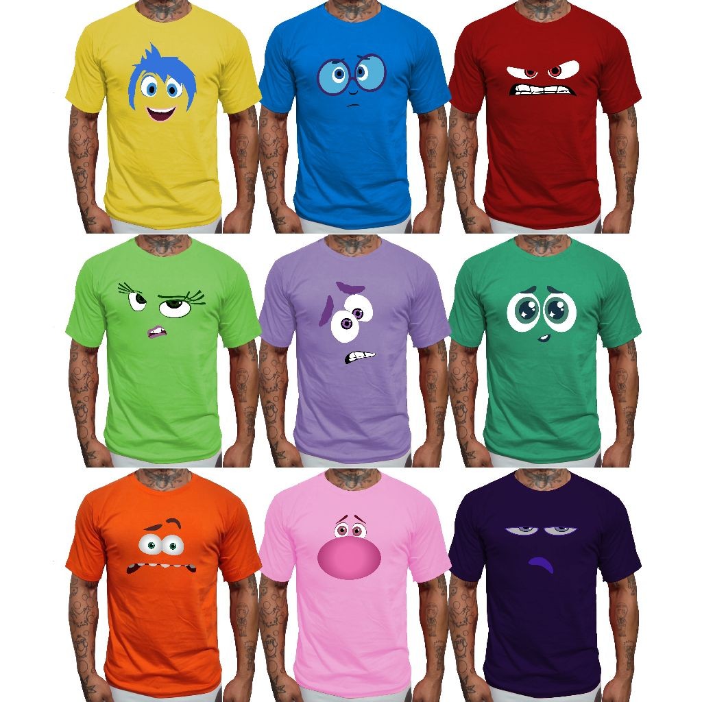 Camiseta Divertidamente Personagens
