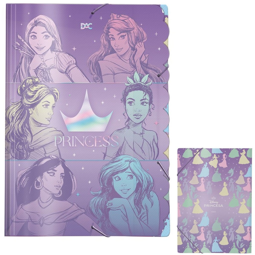 PASTA ABA ELÁSTICA PRINCESS DISNEY - 5179 - DAC | Shopee Brasil
