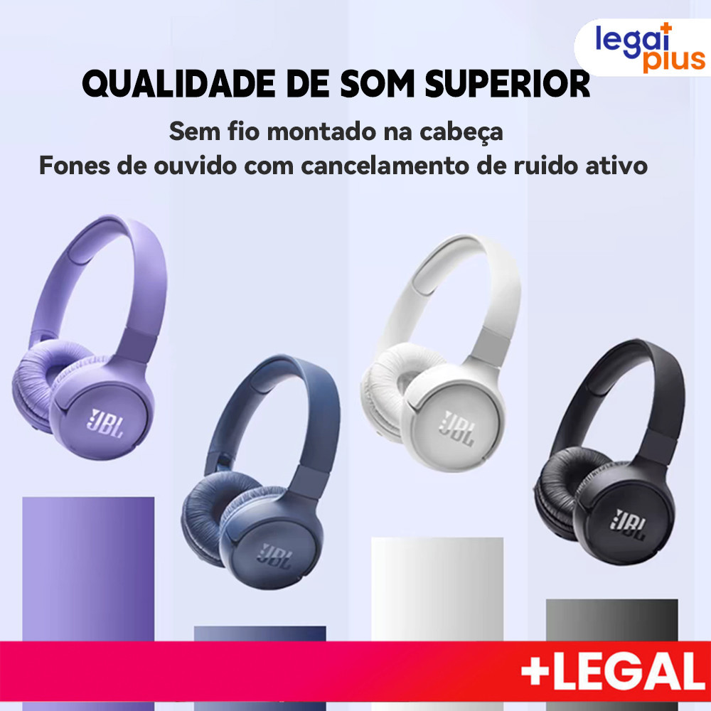 Fone de ouvido Headphone E510, com Bluetooth 5.0 som estéreo suporte a cartão Micro SD modelo P2 alta potência, de c