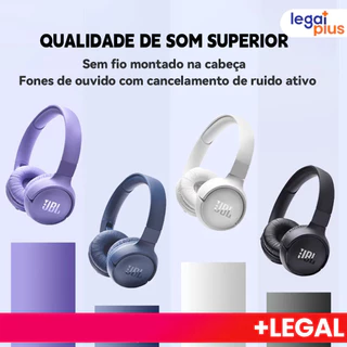 Fone de ouvido Headphone E510, com Bluetooth 5.0 som estéreo suporte a cartão Micro SD modelo P2 alta potência, de c