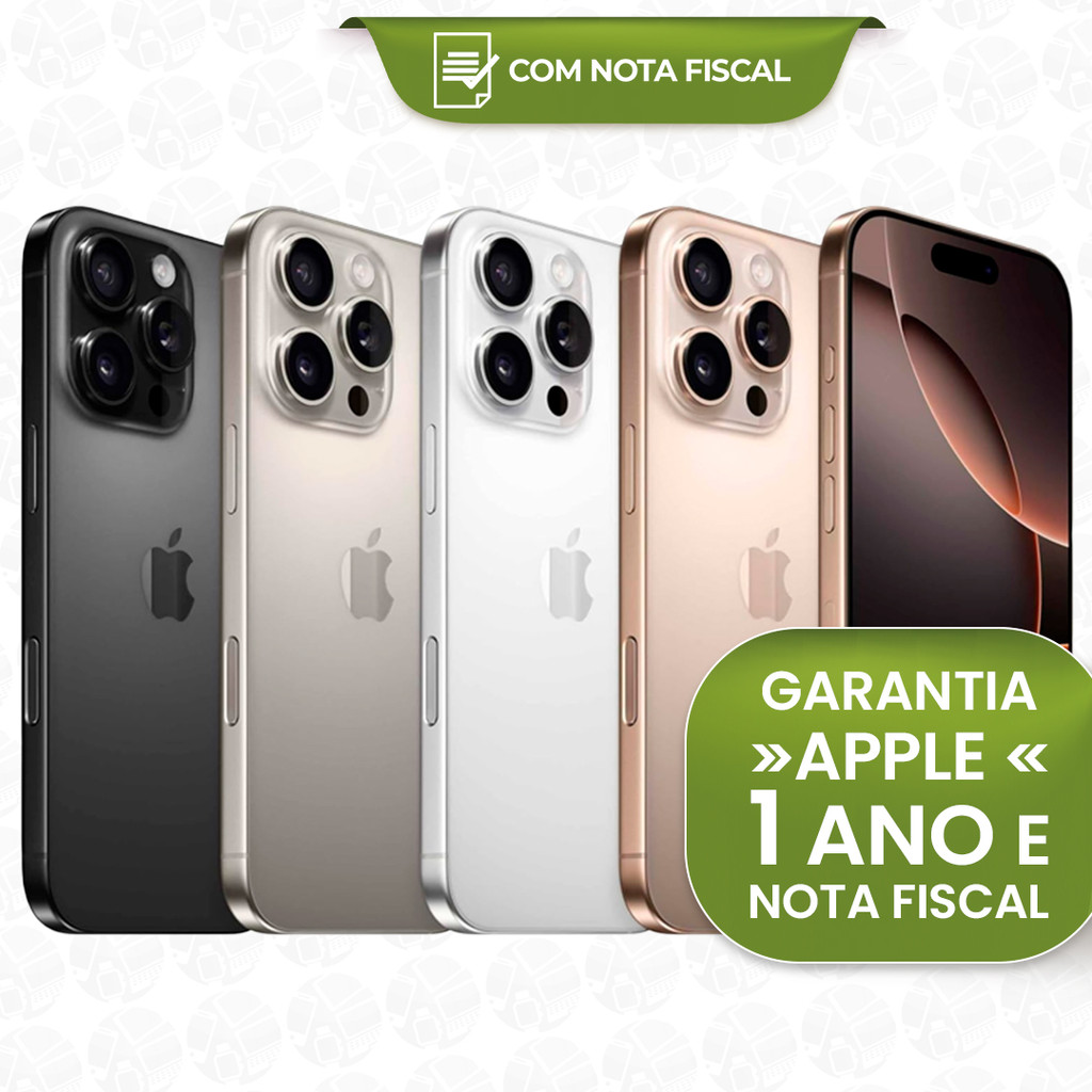 Celular iPhone 16 Pro Max 512gb 5g Dual E-sim Lacrado Original 1 Ano de Garantia Apple