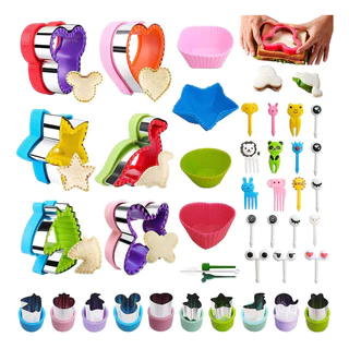 Kit 41 Cortador De Sanduíche Infantil Biscoitos