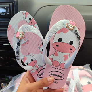 Chinelo Havaianas Feminino vaquinha personalizado Personagens Original 18 ao 40
