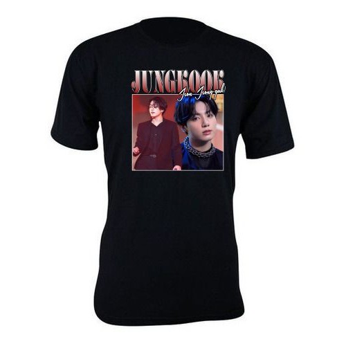 Camiseta camisa estampa jungkook BTS Bootleg basica unissex manga