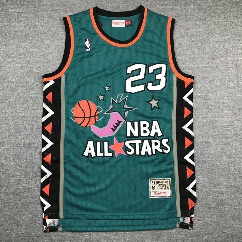 96 Todas As Estrelas Chicago Bulls No . 23 NBA All Stars versão colecionável Roupas Esportivas Retrô
