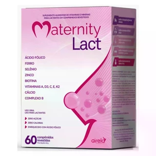 Maternity Lact  Airela 60 Comprimidos Revestidos em Oferta na Shopee