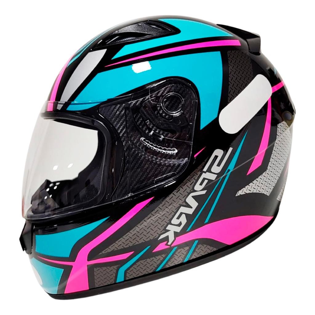 Capacete Moto Fechado Spark Spider Preto e Tiffany Ebf 58 | Shopee Brasil