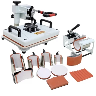 Prensa Térmica Sublimação 10 em 1 29x38cm Plana Camiseta Caneca Boné Prato - 220v em Oferta na Shopee