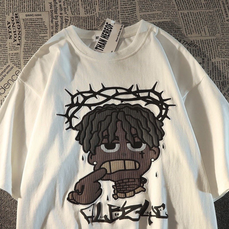 Nova Moda Americana Hip Hop Camiseta Manga Curta Masculina Envio Já