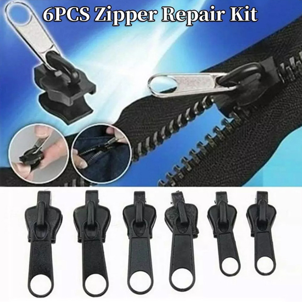 Kit De Reparo De Zíper De 6 Unidades Fixador Instantâneo Universal Com ...
