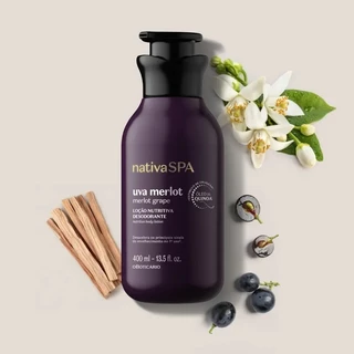 Loção Nutritiva Desodorante Nativa Spa Uva Merlot 400ml Boticário