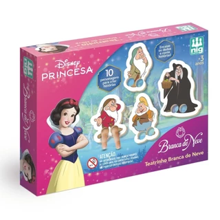 Jogo Teatrinho Branca De Neve em Mdf 4128 - Nig Brinquedos