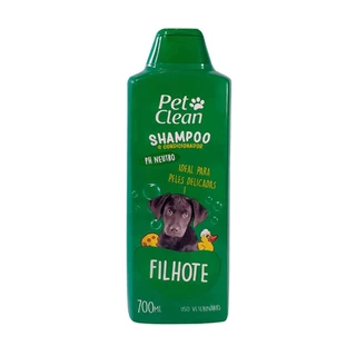 Shampoo 2 em 1 Filhotes 700 ml PH Balanceado - Pet Clean em Oferta na Shopee