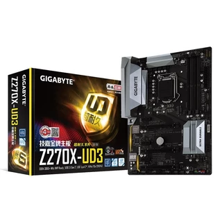 Placa-Mãe Gigabyte Z270X-UD3 LGA 1151 4xDDR4 DIMM Usando chipset Intel Z270 ATX Padrão 64 Gb