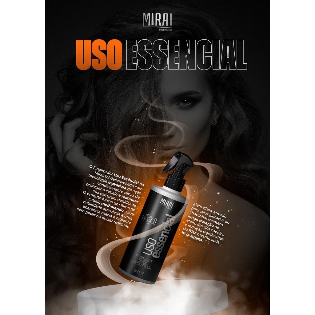 Finalizador Último Toque 260ml Mirai Leave-In Protetor Térmico