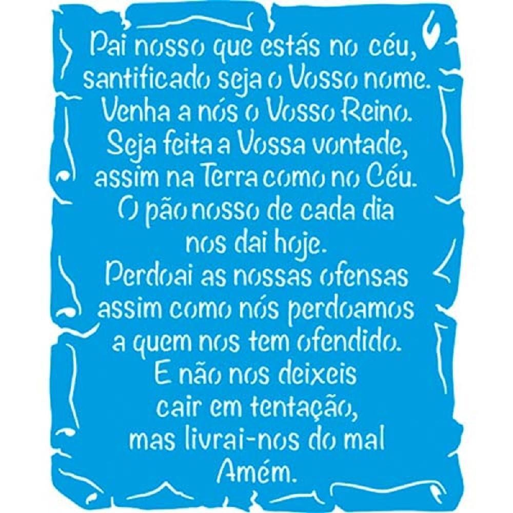 Stencil Litoarte 17 x 21 cm - STM-657 Pai Nosso No Pergaminho | Shopee ...