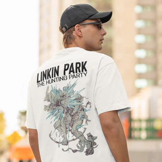 Camiseta 100% Algodão Estampa Personalizada Linkin Park