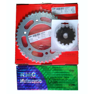 Kit Transmissão Relação 42/15 520 S/ Ret, Royal Enfield Meteor 350, Hunter 350, Classic 350 - VAZ / KMC