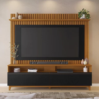 Estante Home para TV até 65 Ripado 2 Portas Notável Móveis