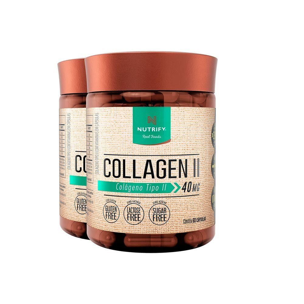 Kit 2 Collagen Ii Colágeno Tipo 2 Nutrify 60 Cápsulas | Shopee Brasil