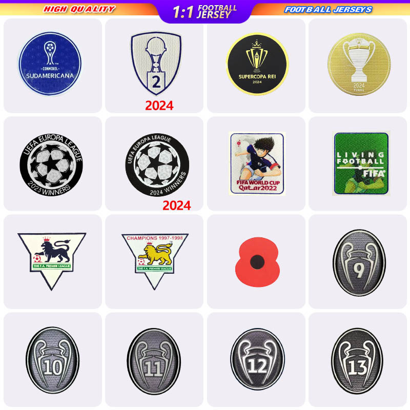 Patch Futebol Emblema de futebol Copa americana Patch de futebol Honor Patch Champion Badge