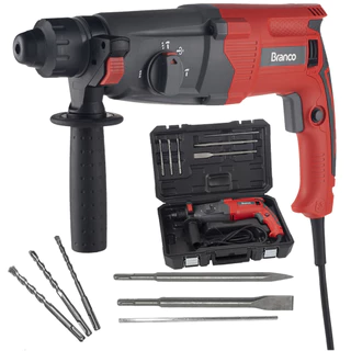 Martelete Perfurador 800W 2,8J Engate Rápido SDS Branco BMP800 com Maleta Brocas em Oferta na Shopee