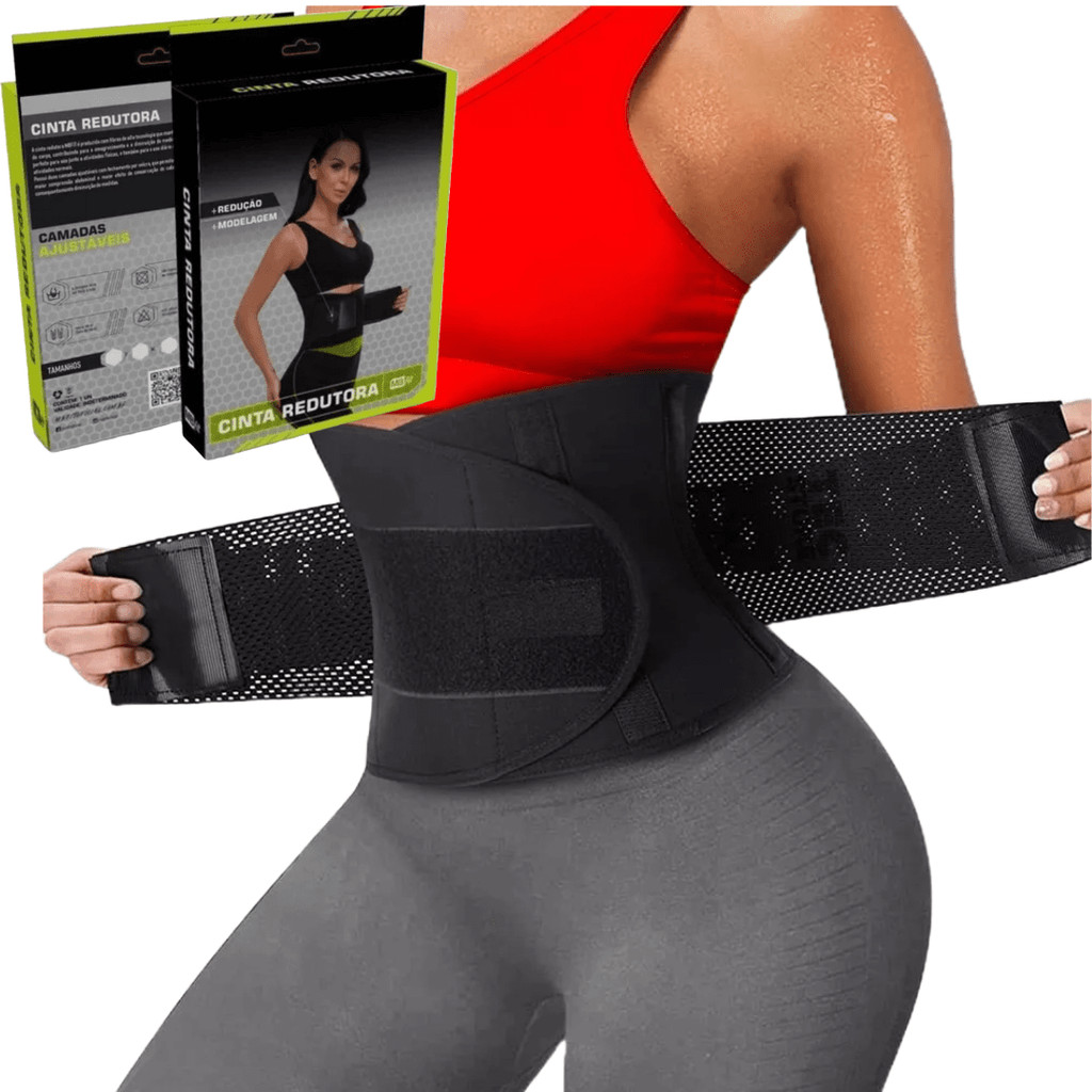 Cinta modeladora com velcro para barriga abdominal e redutora ...