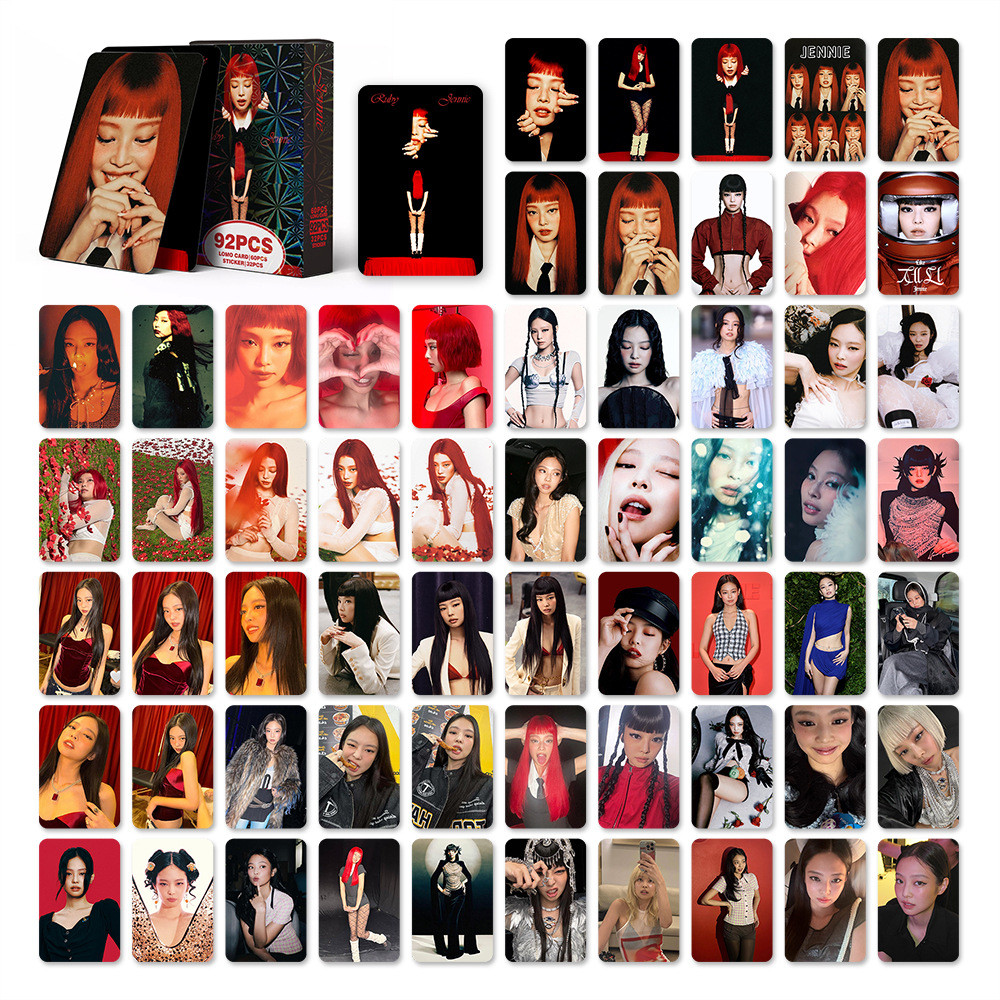 KPOP 92 Unidades/Caixa BLACKPINK SOLO Jennie Photocards Ruby LOMO