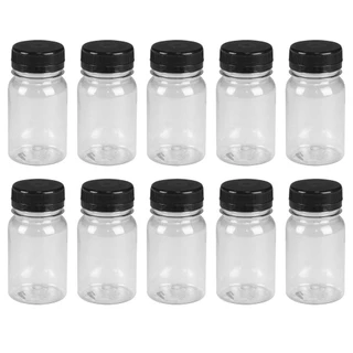 Kit 10un. Frascos 80ml Plastico com Tampa Rosqueavel Ar15 Sport