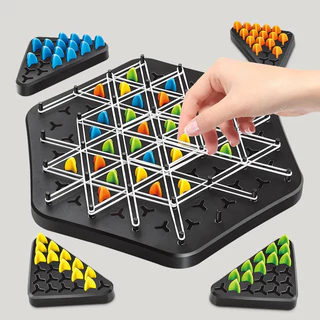 Kit84 Pcs Brinquedo Geometria Cadeia Xadrez Puzzle Triângulo em Oferta na Shopee