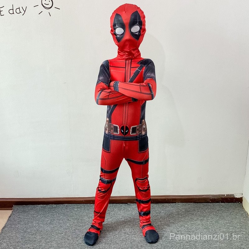 Deadpool cosplay collants siamês trajes infantis anime Deadpool roupas ...