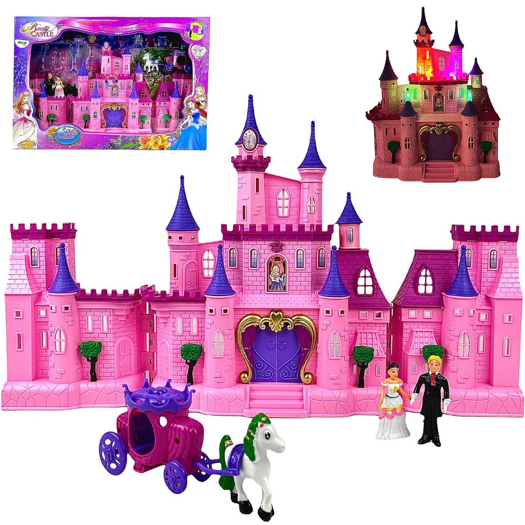 Brinquedo Castelo mágico Princesas com luz e som acessórios | Shopee Brasil