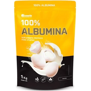 Albumina Pura (80% Proteína) - (1000g) - Growth Supplements