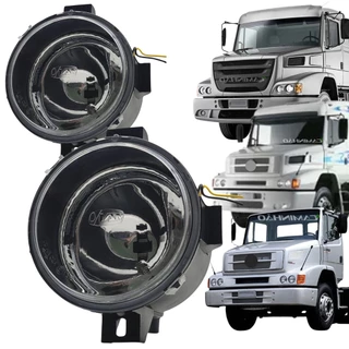 Par Farol Auxiliar para Mercedes-Benz HPN / FPN 1620 / 1622 / 1938 - Ônibus - 112mm - Milha - Com Rabicho em Oferta na Shopee