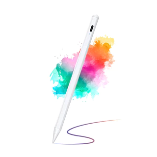 Caneta Pencil Recarregável Palm Rejection Ponta Alta Precisão 1.0mm iPad lançados a partir de 2018 em Oferta na Shopee