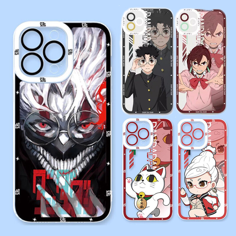 Anime Daandadan Ayase Momo Ken Takakura Escudo Para Iphone 11 12 13 14 15 16 Pro Max 7 8 Plus X XS XR Caso De Telefone S