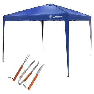 Gazebo de Praia 3x3m Praia Articulado Guepardo com Kit Churrasco