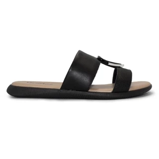 Rasteirinha Usaflex Feminino Casual Tamanco Couro em Oferta na Shopee