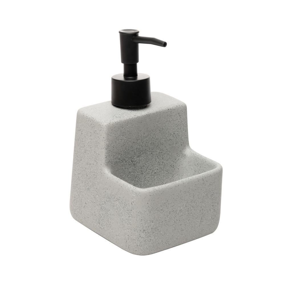 Porta Detergente Líquido Lyor Granilite com Suporte Cinza