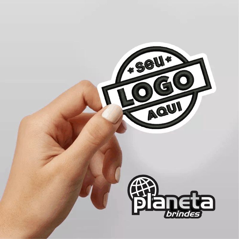 Patch Bordado Personalizado com SUA IMAGEM - Termocolante ou velcro